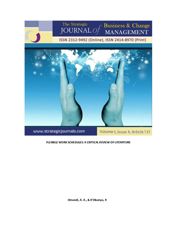 pdf-flexible-work-schedules-a-critical-review-of-literature