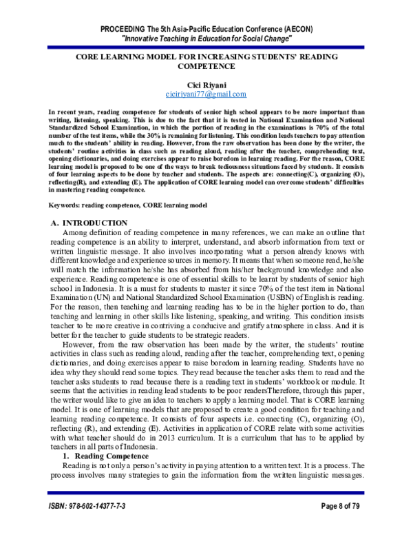 (PDF) PROCEEDING The 5th Asia-Pacific Education Conference (AECON ...