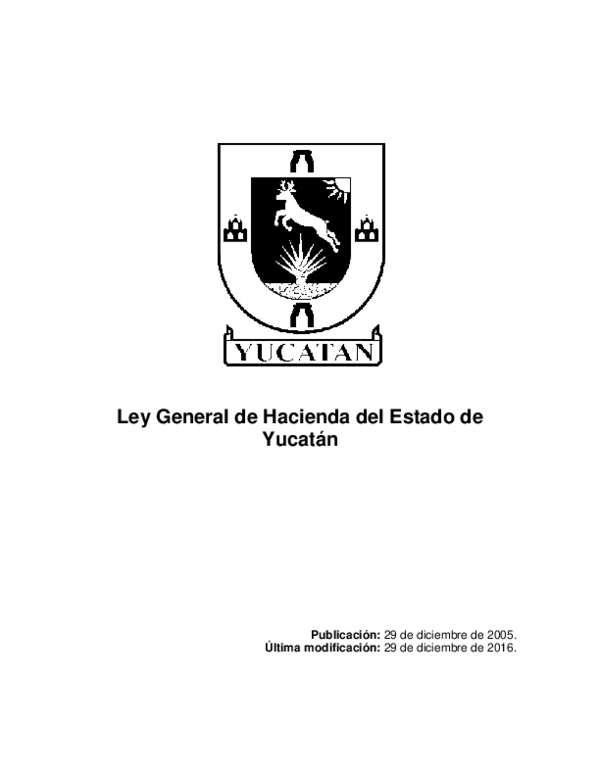 (PDF) Ley General de Hacienda del Estado de Yucatán adrian torres Academia.edu (PDF) Ley General de Hacienda del Estado de Yucatán adrian torres Academia.edu