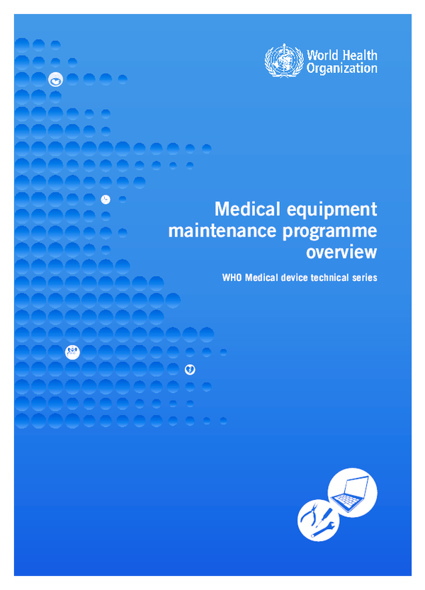 (PDF) Medical equipment maintenance programme overview WHO Medical