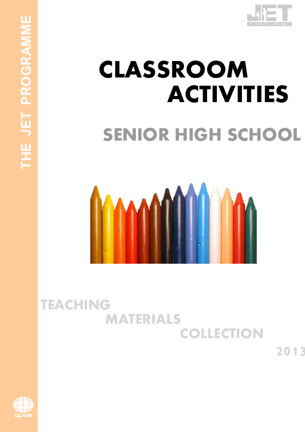 (PDF) CLASSROOM ACTIVITIES SENIOR HIGH SCHOOL TEACHING MATERIALS