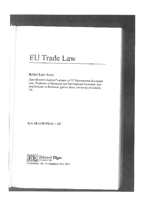 Photo inspiration: Pdf Eu Trade Law Photo Inspiration