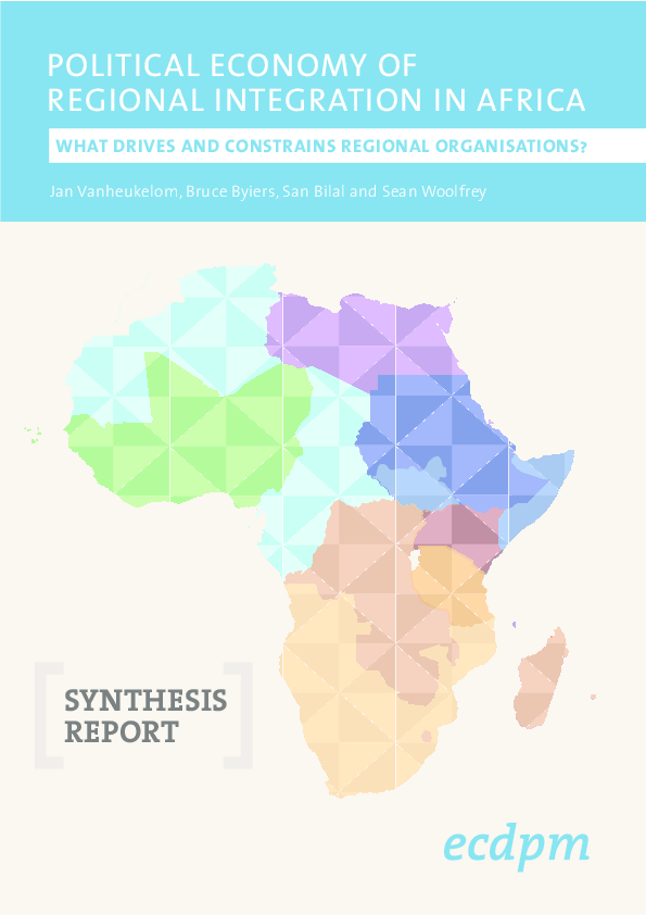 (PDF) The political economy of regional integration in Africa: What ...
