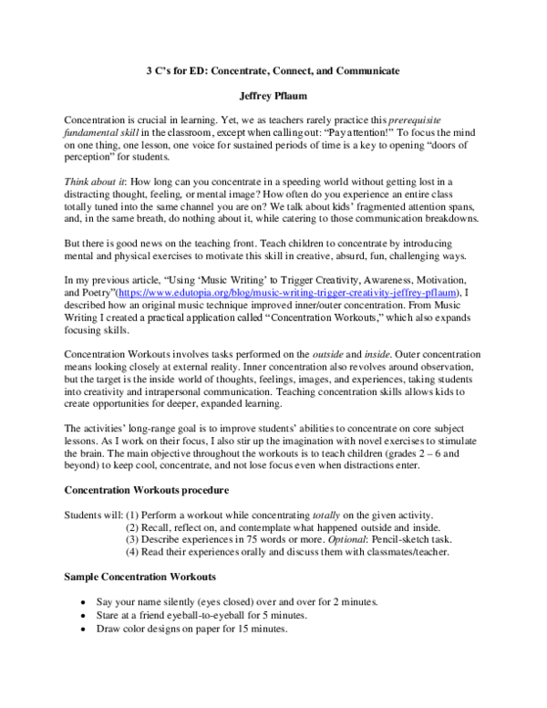 (DOC) Music Writing and Present-Moment Contemplation Writing