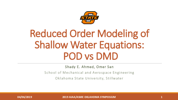 (PDF) Reduced Order Modeling of Shallow Water Equations: POD vs DMD
