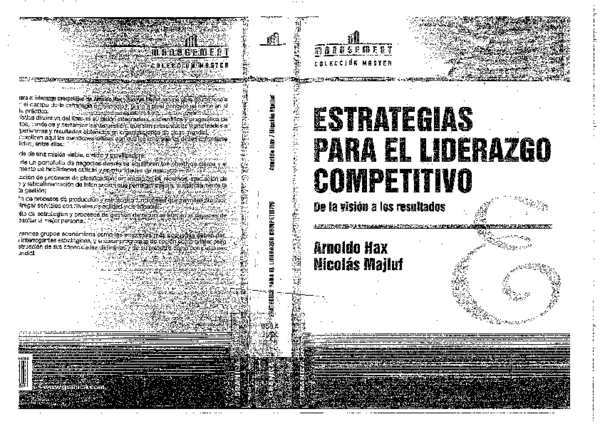 (PDF) Hax, Estrategias para el liderazgo