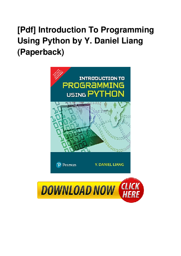 Pdf Pdf Introduction To Programming Using Python Word Dc Alvin K White Academia Edu