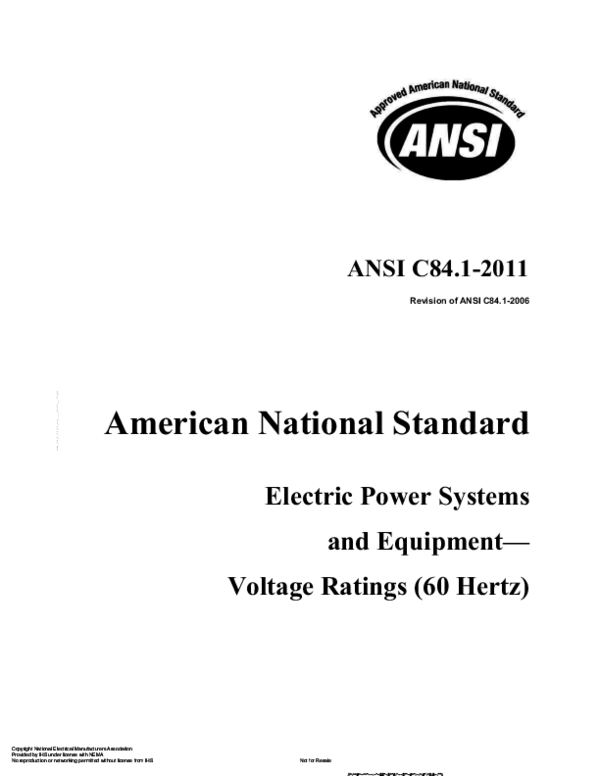 (PDF) American National Standard Electric Power Systems and Equipment