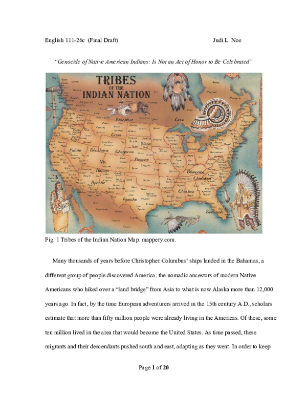 Indian genocide essay 07 image