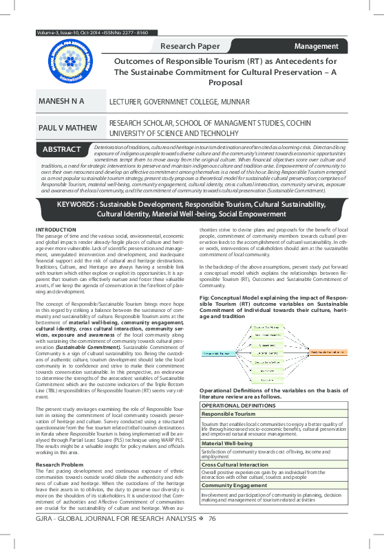 (PDF) GJRA -GLOBAL JOURNAL FOR RESEARCH ANALYSIS X 76 Outcomes of ...