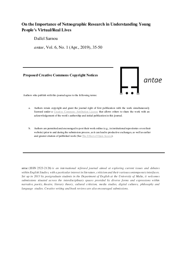 (PDF) On the Importance of Netnographic Research in Understanding Young ...