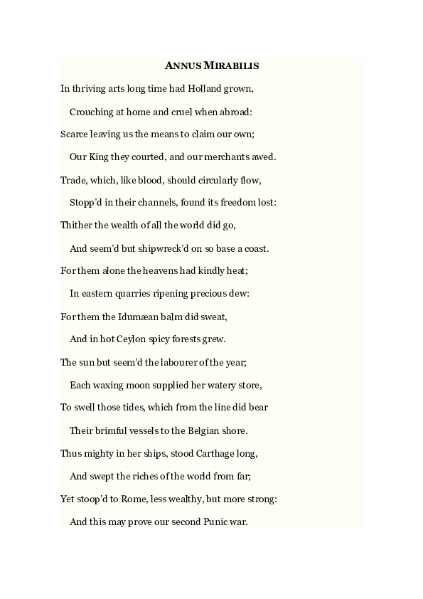 (DOC) Annus Mirabilis poem