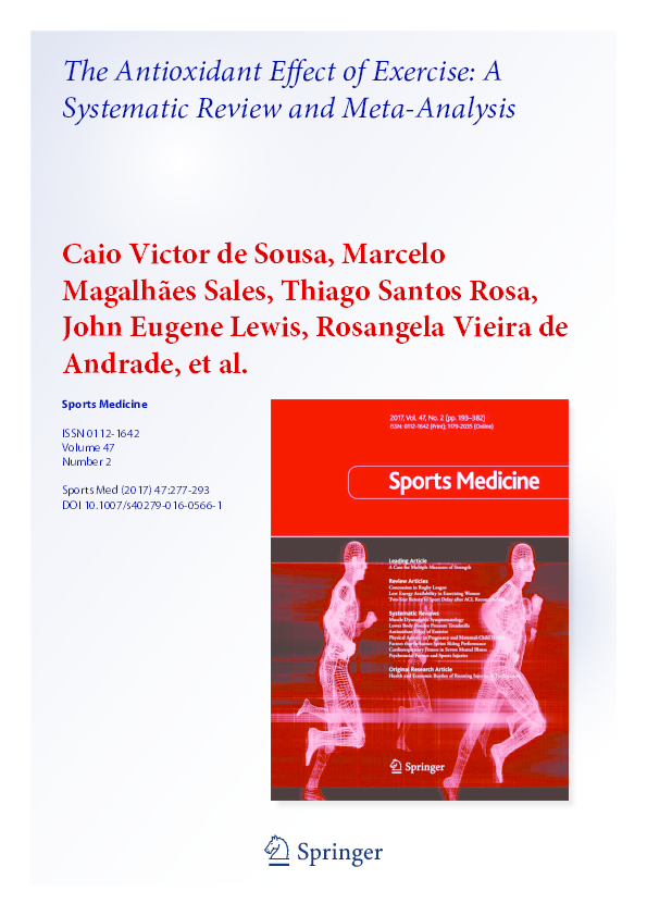 (PDF) The Antioxidant Effect of Exercise: A Systematic Review and Meta ...