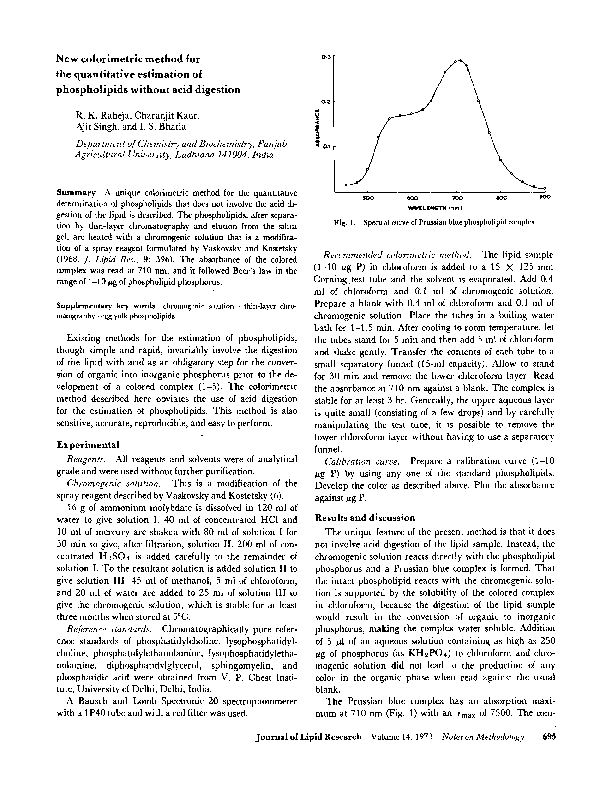 (PDF) New colorimetric method for the quantitative estimation of