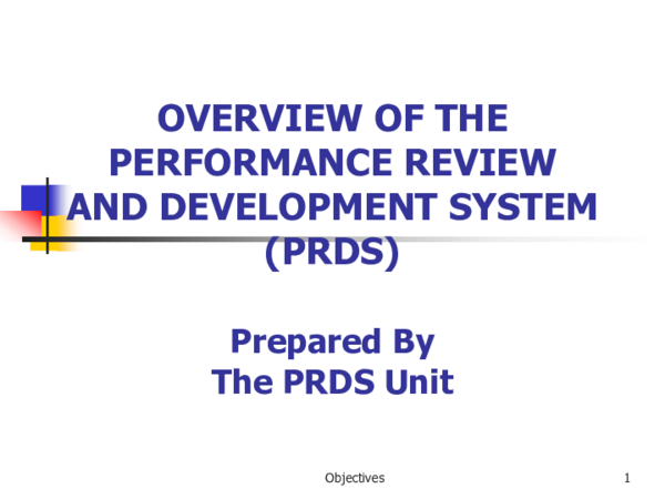 (PDF) Objectives OVERVIEW OF THE PERFORMANCE REVIEW AND DEVELOPMENT ...