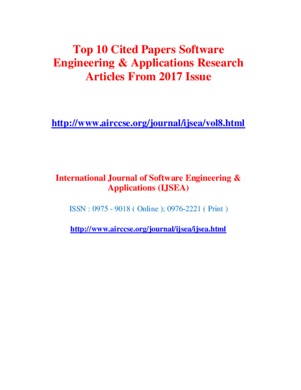 Latest research topics in software engineering 2020 image