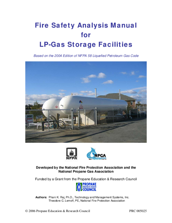 (PDF) Fire Safety Analysis Manual for LPGas Storage Facilities