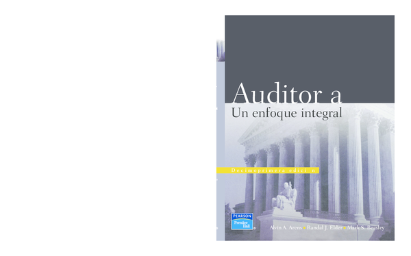 Auditoria Un Enfoque Integral Alvin Arens Pdf Gratis