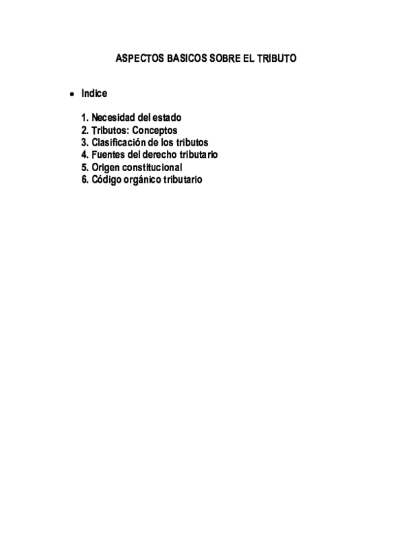 (DOC) ASPECTOS BASICOS SOBRE EL TRIBUTO