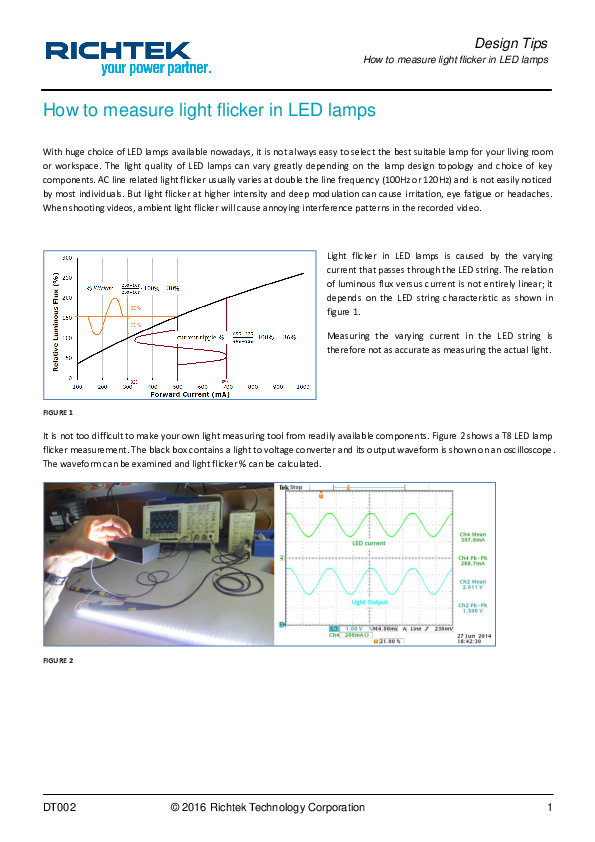 (PDF) Design Tips How to measure light flicker in LED lamps keyboard