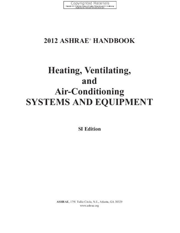 (PDF) Heating, Ventilating, and AirConditioning SYSTEMS AND EQUIPMENT