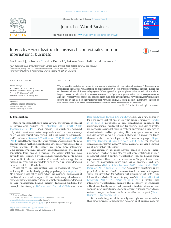 (PDF) Interactive visualization for research contextualization in ...