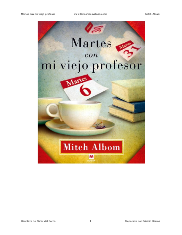 (PDF) Martes con mi viejo profesor