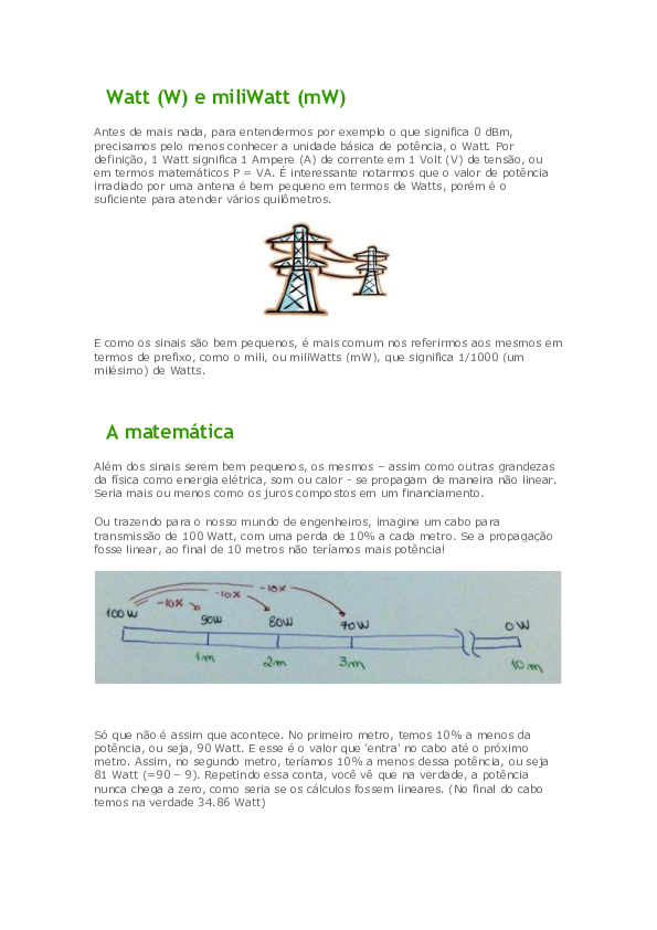 (PDF) Watt (W) e miliWatt (mW