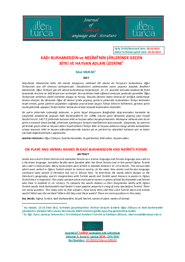 eski anadolu turkcesinde eser vermis yazarlar ve eserleri research papers academia edu