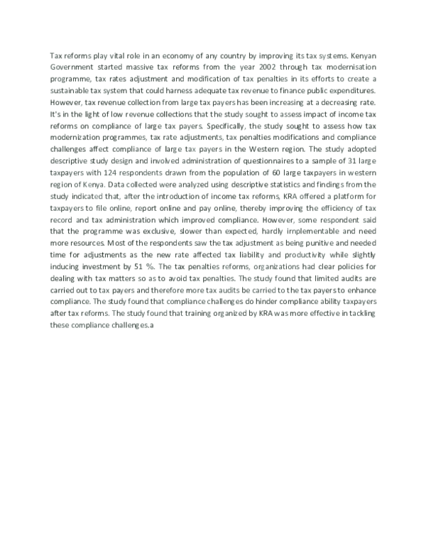 (PDF) Impact of income tax performance on compliance large taxpayers in ...