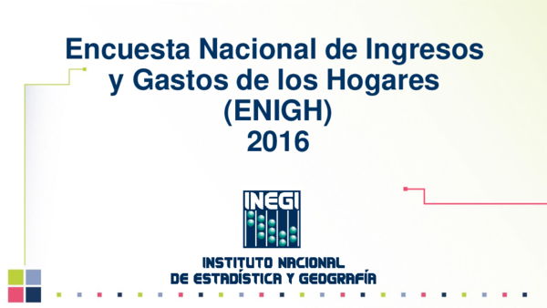 (PDF) Encuesta Nacional de Ingresos y Gastos de los Hogares (ENIGH
