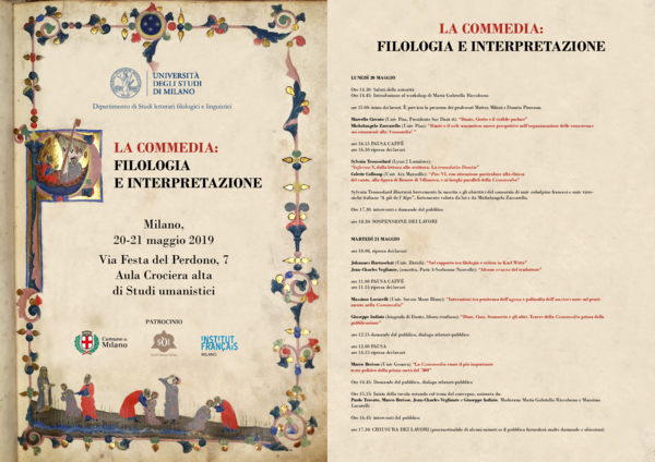 (PDF) LA COMMEDIA: FILOLOGIA E INTERPRETAZIONE (MILANO)