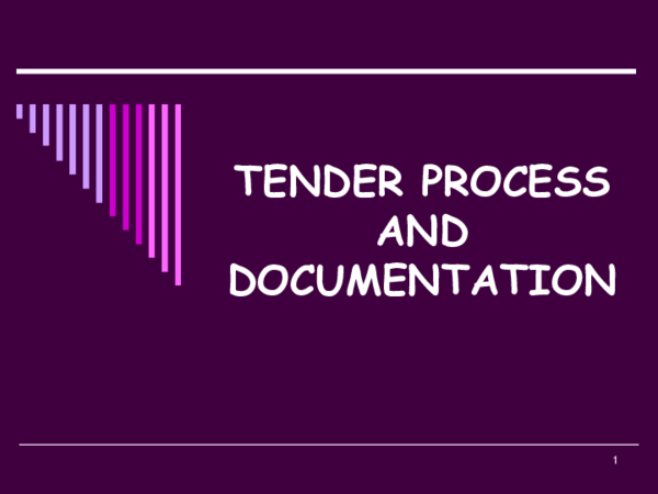tender process and documentation nathan nyamweya tender process