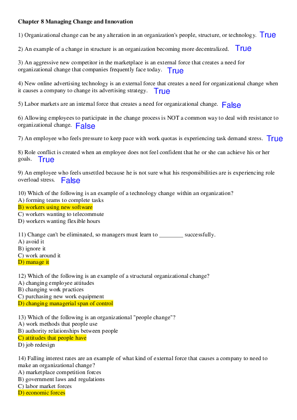 (PDF) Chapter 8 Managing Change and Innovation