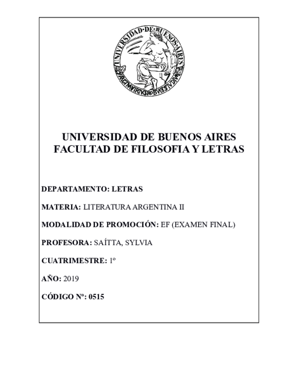  PDF UNIVERSIDAD DE BUENOS AIRES FACULTAD DE FILOSOFIA Y LETRAS 
