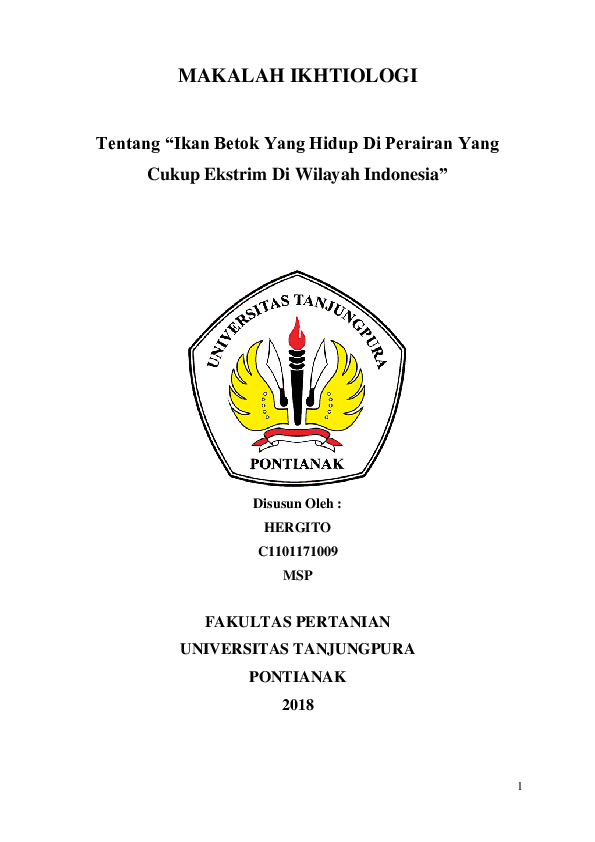 Contoh Makalah Pembenihan Ikan Papuyu Jajaran Soal