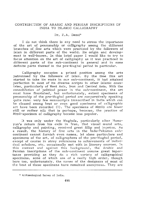 (PDF) Contribution of Arabic and Persian Inscriptions of India to ...