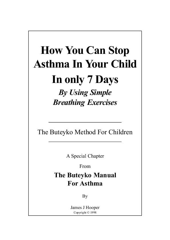 (PDF) How You Can Stop Asthma In Your Child In only 7 Days By Using