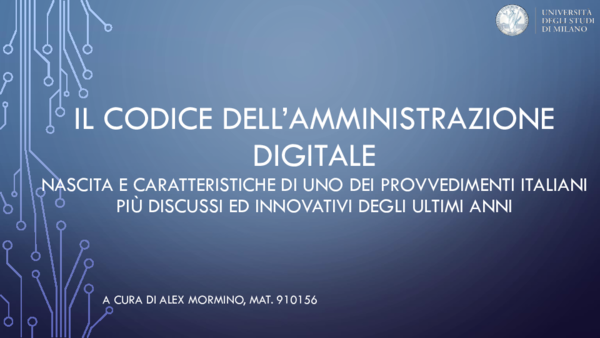 (PPT) Il codice dell’amministrazione digitale-presentazione