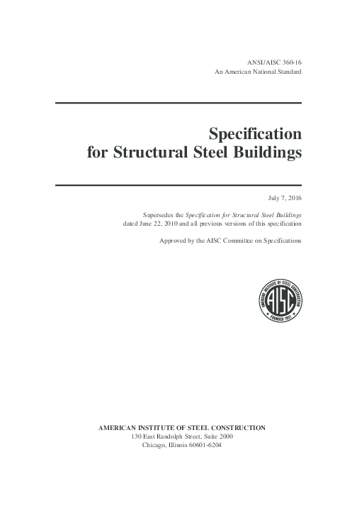 (PDF) AISC 325 STEEL CONSTRUCTION MANUAL *** INCLUDES CDROM *** AISC