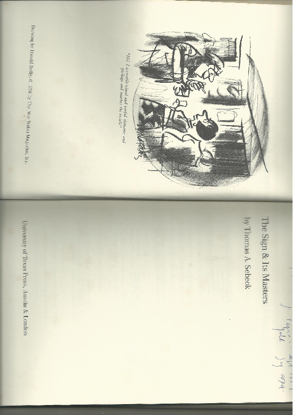 (PDF) Thomas A. Sebeok - Teaching Semiotics: Report on a Pilot Program ...