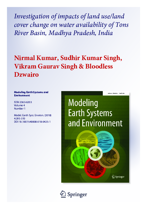 Pdf Investigation Of Impacts Of Land Use Land Cover Change On Water