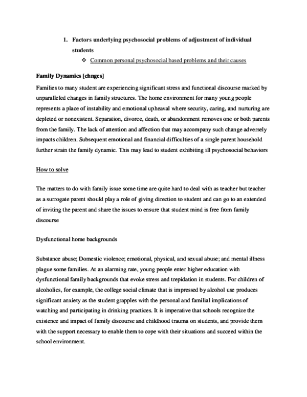 (DOC) Factors underlying psychosocial problems of adjustment of ...