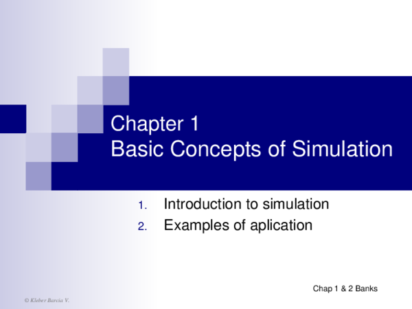 (PDF) Basic Concepts of Simulation