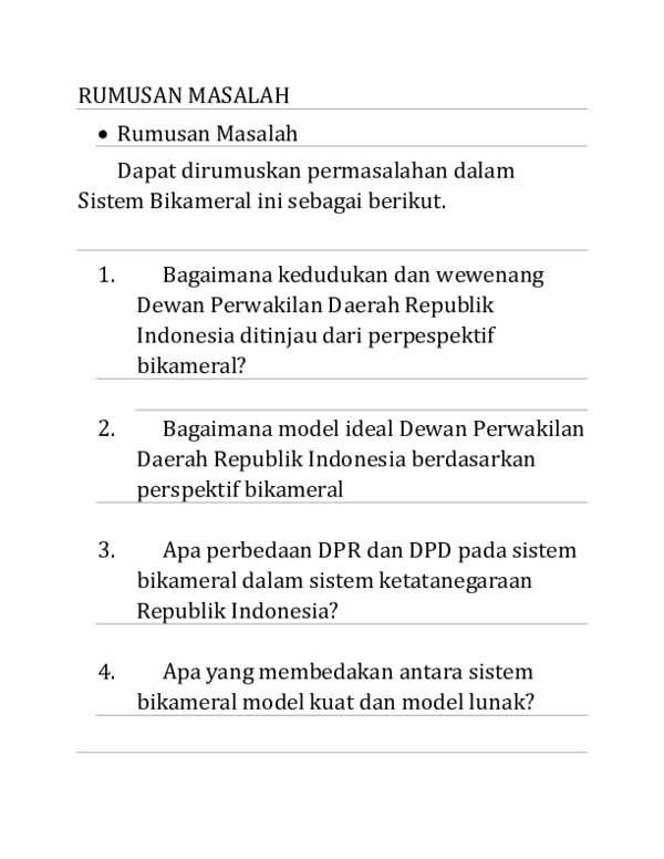 (DOC) SISTEM BIKAMERAL DI INDONESIA | ferdio pratama - Academia.edu