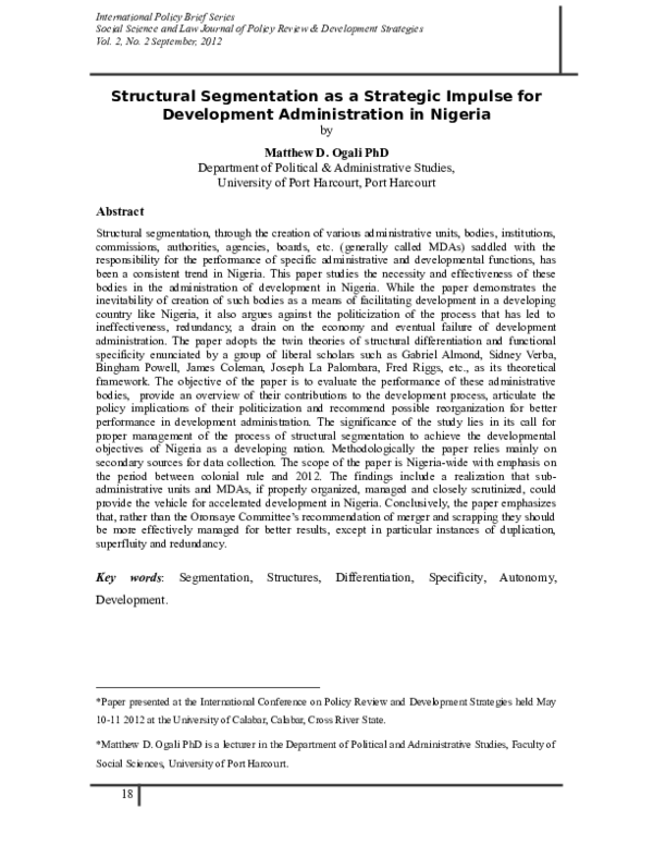 (DOC) Structural Segmentation