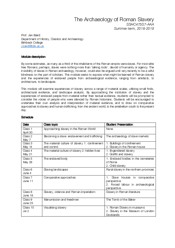 Treatment of slaves essay image