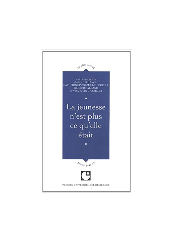 (PDF) La jeunesse n’est plus ce qu’elle était vincenzo cicchelli