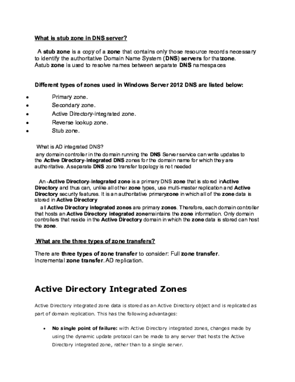 (DOC) What is stub zone in DNS server Venkatesh babu Academia.edu