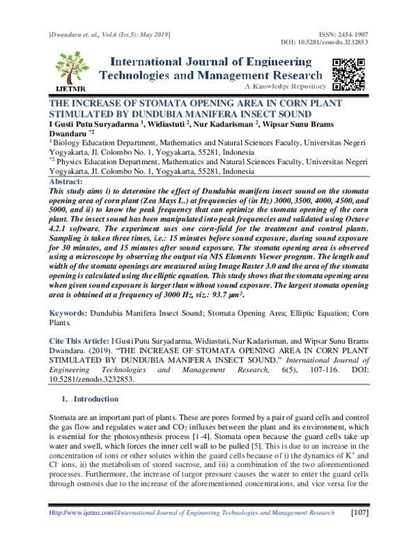How does stomatal density affect transpiration picture